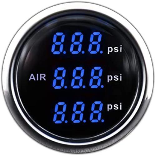 Motor Meter Racing Electronic Air Suspension Pressure Gauge 2-1/16