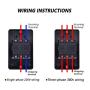 mxuteuk Waterproof Push Button Switch Motor On Off Switch Start Stop Switch Self Lock Mechanical Equipment Control Station 10A AC 220V/380V KAO-10KH