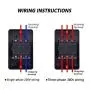 mxuteuk Waterproof Push Button Switch Motor On Off Switch Start Stop Switch Self Lock Mechanical Equipment Control Station 10A AC 220V/380V KAO-10KH