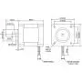STEPPERONLINE Nema 17 Stepper Motor Bipolar 2A 59Ncm(84oz.in) 48mm Body 4-lead W/ 1m Cable and Connector compatible with 3D Printer/CNC