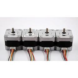 4pcs Nema 17 Stepper Motor 2A 45Ncm (63.7oz.in) 40mm Length for 3D Printer/CNC Machine/Robotics