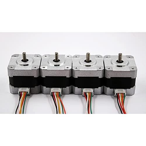 4pcs Nema 17 Stepper Motor 2A 45Ncm (63.7oz.in) 40mm Length for 3D Printer/CNC Machine/Robotics