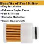 2 Pack 68V-24563-00-00 Fuel Filter Yamaha 50HP 60HP 75HP 90HP 115HP 4 Stroke Outboard Replaces Sierra 18-7979 Mercury 881540 filter 3 Microscopic OE Filtration Rating