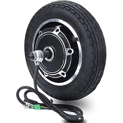 10 Inch Hub Motor 1000w, 24/36/48V 350W Tyre Electric Motor Kit for Motor Electric Bicycles, E-Bike, Electric Scooter