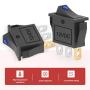 QCQIANG 2PCS AC 16A 250V 20A 125V Rocker Switch with Blue LED Light, Rocker Button Switch for Cars, Motorcycles, Vacuum Cleaners