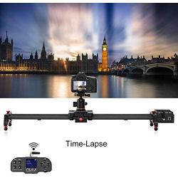GVM Video Slider,Wireless Carbon Fiber Motor Camera Slider with Bluetooth Remote & Mobile App Control,31”/80cm Electronic Camera Slider Auto Loop Track System Shooting Equipped