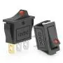 QCQIANG 2PCS AC 16A 250V 20A 125V Rocker Switch with Red LED Light, Rocker Button Switch for Cars, Motorcycles, Vacuum Cleaners