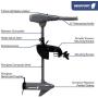 Newport Vessels Kayak Series 36lb/55lb Thrust Transom Mounted Saltwater Electric Trolling Motor w/LED Battery Indicator (24