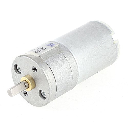 uxcell Speed Reduce Gear Box Electric Motor, 25 mm, DC 12V, 1500 rpm