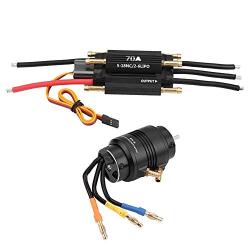 70A 3380KV Water Cooling RC Motor, RC Brushless Motor, Multifunction Use for RC Boat