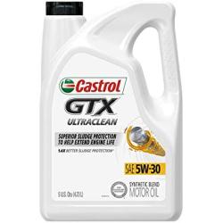 Castrol 03096 GTX 5W-30 ULTRACLEAN Motor Oil - 5 Quart