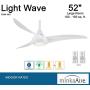 Minka-Aire F844-WH Light Wave 52