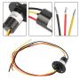 FTVOGUE Mini 3 Wires Slip Ring Plastic Electron Component 250RPM 15A 0-600V for Wind Turbine Power Generator,Dynamo