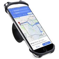 Bike Phone Mount, Motorcycle Cell Phone Holder– Universal Any Phone or Bicycle Handlebar, Non-Slip Shockproof Bike Phone Holder for Stem Mounting 4