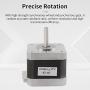 Creality Official 42-40 Stepper Motor, 3D Printer CR-10 X/Y-Axis Extruder Stepping Motor 2 Phase 1A 1.8 Degree 0.4 N.M, Compatible with CR-10 Series and Ender-3 Series E-axis （D-Shape）