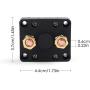 LotFancy Battery Switch for Car Van Truck Boat Battery Power Disconnect, On Off Rotary Isolator Cut OFF Switch 300A, With 2Pcs Covers and 2Pcs Wire Lugs