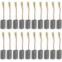 100 Carbon Brushes, 20PCs 5×8×16 mm Electric Motor Drill Carbon Brush Replacement with Great Conductivity, Carbon Brush Set
