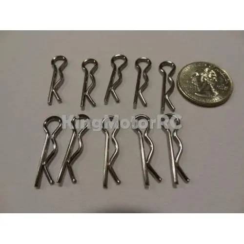 Vehicles-OCS Large Body Pins (Pack of 10) King Motor A060 Fits HPI Occus 5B 5T 5SC Buggy Truck