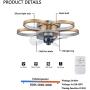 Ceiling Fan with Lights,20 Inch,3 Color Temperatures,3 Gear Wind Speed Fan,Ceiling Fans with Lights and Remote,Ceiling Lights with Fan for Dining Room,Celingfans with Light,Bedroom Ceiling Fan