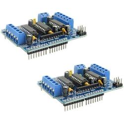 Maxmoral 2-Pack L293D Motor Shield Stepper Driver Board Control Module Motor Drive Expansion Board for Arduino