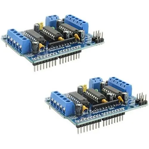 Maxmoral 2-Pack L293D Motor Shield Stepper Driver Board Control Module Motor Drive Expansion Board for Arduino