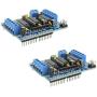 Maxmoral 2-Pack L293D Motor Shield Stepper Driver Board Control Module Motor Drive Expansion Board for Arduino