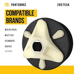 285753A Washing Machine Motor Coupler by PartsBroz - Compatible Admiral Kenmore Maytag Whirlpool Washer - Replaces AP3963893 EA1485646 PS1485646 - Durable Heavy Duty Motor Coupling Replacement Part