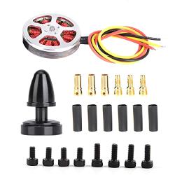 Brushless Motor, 5010-360KV 1PCS Metal Outdoor Big Load Multiaxis Thick Line Hollow Cover Double Bearing Brushless Motor(Negative Tooth)