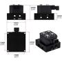 PTNHZ Universal 1/4 NPT 0-200Psi 12V Control Air Bag Suspension 2Corner Block Manifold Solenoid Valve For Auto Motorcycle