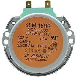 6549W1S011B Oven Microwave Oven Turntable Motor SSM-16HR Carousel Synchronous Motor AC21V 2.5/3 RPM 50/60Hz Compatible for LG GE and Others