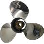 ARKDOZA 3 Balde SS Prop 30-70HP RH Rubber Hub 13 Spline Tooth Stainless Steel Propeller for Mercury Outboards