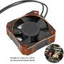 21000RPM RC Motor Cooling Fan, 8.5V 35MM Brushless RC Motor Heatsink, ESC Cooling Fan Heat Dissipation for 1/10 1/12 1/8 RC Car Sensored Brushless Motor(Orange)