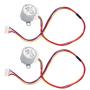 Fielect 2Pcs DC 12V 19x24mm Micro Speed Reduction Motor Mini Gear Box Motor for RC Car Robot Model DIY Engine
