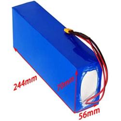 Jieoto 48V E-Bike Li-Battery 6Ah 13S2P Electric Bicycle Lithium-ion Battery Pack for 200W-700W Bike Motor with Charger for Mountain Bike Electric Scooters Model Aircraft