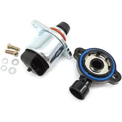HiSport Throttle Position Sensor + Idle Air Control Valve Replace Sensor Compatible with Cadillac Chevrolet GMC, TPS 213-912 SS10382 213-4668,Iac Valve AC162 CV10017 2151064 89053319