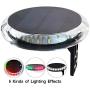 Jamgoer Solar Power Navigation LED Signal Light DC12V Indicating Lights Equipped with Wireless Remote Control for Marine Sailing Boat Yacht Buildings Garden