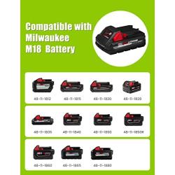 Power Wheel Adapter for Milwaukee M18 Battery,for Milwaukee Battery Adapter with Build-in Switch & Fuse, 3Pcs 30A Fuse, 12AWG Wire, Power Adaptor Dock for Milwaukee Tools, DIY Use for Toys/Truck
