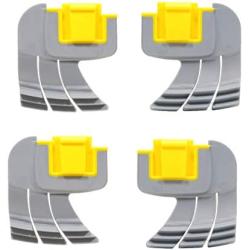 ATIE MX8 Elite MX6 Elite Pool Cleaner Cyclonic Scrubbing Brush R0714400 Replacement for Zodiac MX8 Elite, MX6 Elite Scrubbing Brush R0714400 (4 Pack)