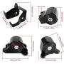 GSTP Engine Billet Motor Mount Bracket Kit Compatible with Honda Civic B or D Series B16 B18 D15 D16 1996-2000
