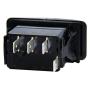 4 Pin Marine Grade ON-Off-ON/Open-Close/in-Out Momentary Rocker Switch with Blue LED Light and Etched Arrow Symbols DC 12V/20A, 24V/10A from U.S. SOLID