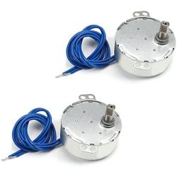 Jutagoss TYC-50 Synchronous Motor, Turntable Synchron Motor 4 Watt AC 110V 15-18 RMP Low RPM Motor,Cup Turner Spinning Motor CW/CCW Direction for Hand-Made,School Project,Model,Rotisserie 2Pcs