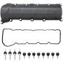MITZONE Right Side Valve Cover With Gaskte And Bolts Compatible With 2001-2007 Dodge Ram 1500 Durango Dakot Jeep Commander Grand Cherokee 4.7L V8 Replace # 53021828AA 264-929