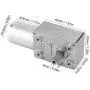 DC 12/24V Brushless Worm Motor Speed Reduction Gear Motor for Robots Locks DIY, Gear Motor 4~150Rpm (12V 18RPM)