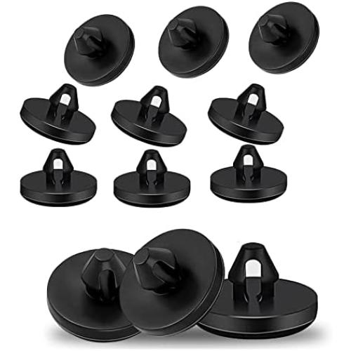 Ajxn 12 PCS Brake Switch Stopper Car Truck Auto Brake Pedal Pad Brake Light Switch Stopper Brake Switch Pad Clutch Pedal Stopper 90541-06036 (Black)