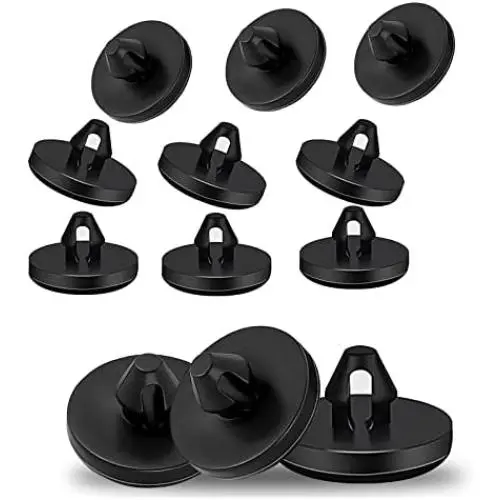 Ajxn 12 PCS Brake Switch Stopper Car Truck Auto Brake Pedal Pad Brake Light Switch Stopper Brake Switch Pad Clutch Pedal Stopper 90541-06036 (Black)