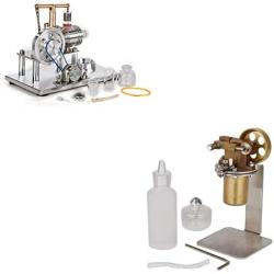 Sunnytech Hot Air Stirling Engine Motor Mini Hot Live Steam Model SC02M-QJ-05