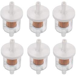 AloneGoer 6pcs 40 Micron 49019-0027 Fuel Filter Compatible with Kawasaki FX481V FX541V FX600V FX651V FX691V FX730V FX751V FX801V FX850V FX921V FX1000V 49019-0014 49019-7001 for 1/4 Inline