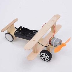WaNana Electric Propeller Taxiing Aircraft-Electric Motor Physical Science Toys-DIY Wooden Science Experiment Kits-Circuit Building STEAM Toys for Kids Fashion