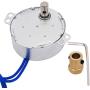 Twidec/7mm Connector Synchronous Motor AC100~127V 50/60HZ Turntable Synchron Motor 4W CW/CCW Electric Motor 5-6RPM/MIN +Hexagon Shaft Motor Flexible Coupling Coupler+ Allen Wrench TYC-50-501P