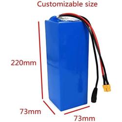WOGQX Battery Pack 36V 15Ah Electric Bike Lithium Ion Battery Pack Waterproof with BMS and Charger Electric Bike Electric Scooter Battery for 250W 350W 500W Motor
